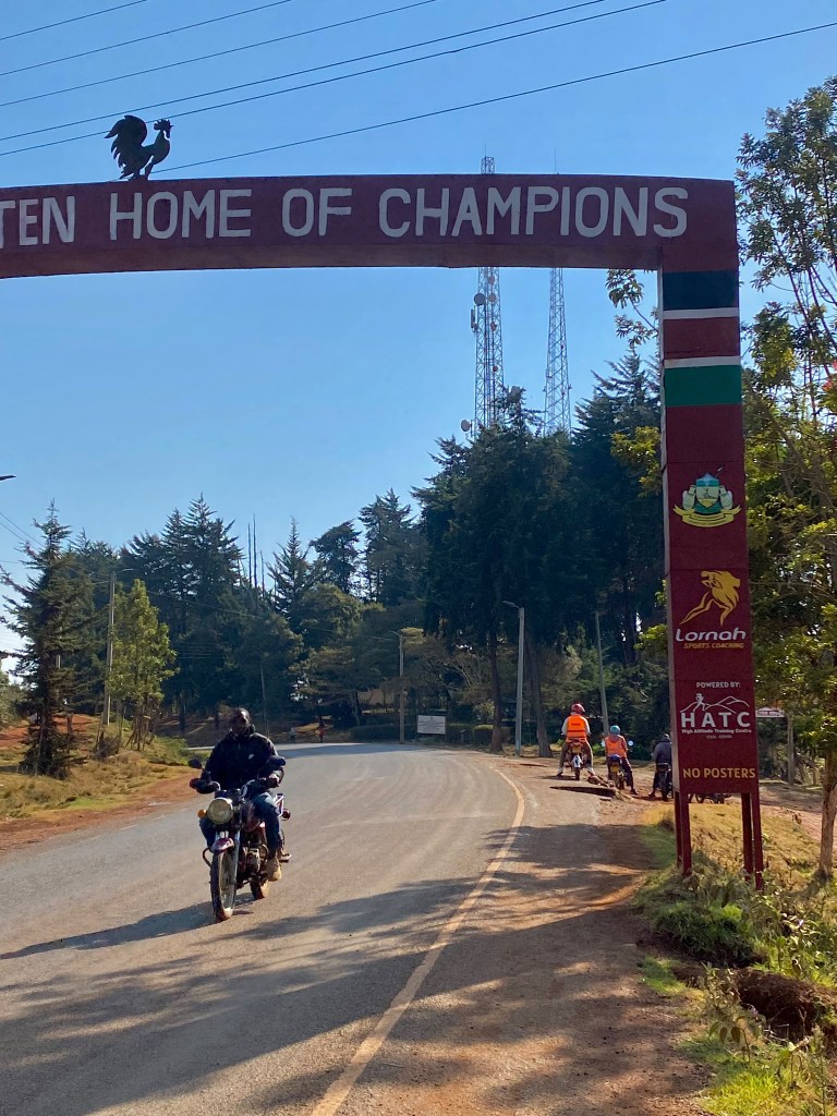 The Iten Home of Champions arch